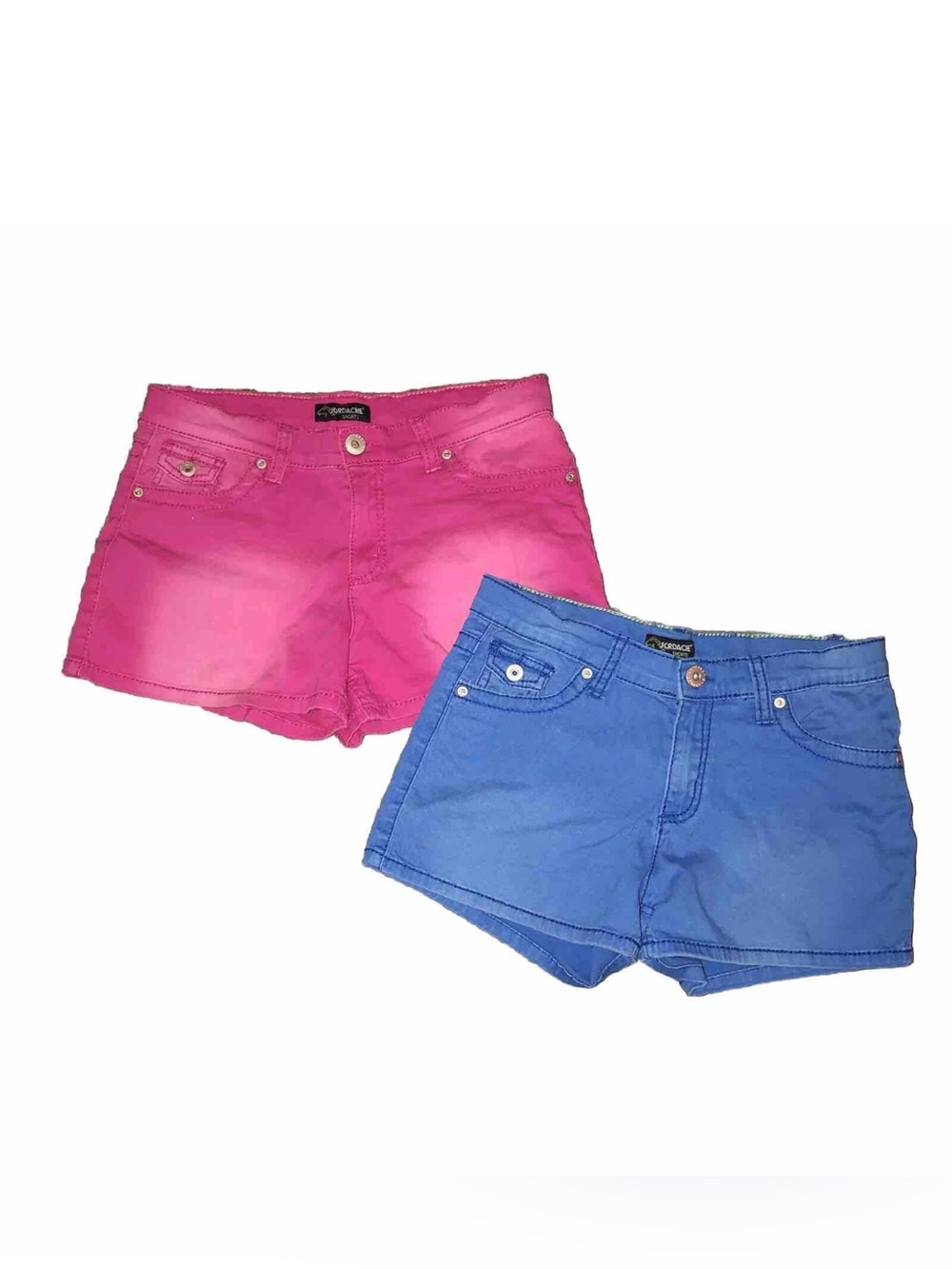 Jordache Girls Denim Shorts size 16 Bundle *Adjustable Waist*